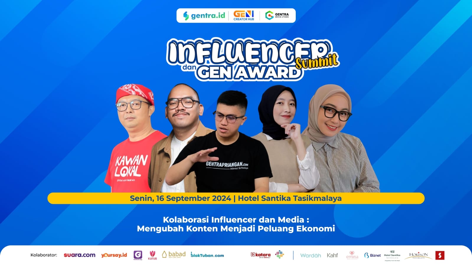 Luncurkan Influencer Summit, Gentra.id : Kolaborasi&hellip;